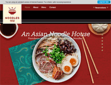 Tablet Screenshot of noodles102.com